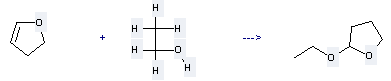 Furan,2-ethoxytetrahydro- can be prepared by 2,3-dihydro-furan and ethanol